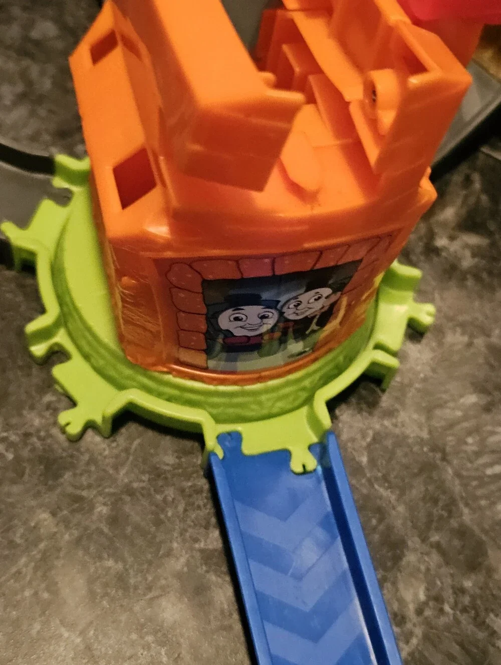 Thomas and Friends Minis Boost 'N Blast Stunt 12 Mini Trains Incomplete Works!